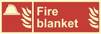 FIRE BLANKET - ETTERLYSENDE PVC SKILT