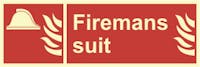 FIREMANS SUIT - ETTERLYSENDE PVC SKILT