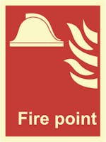 FIRE POINT - ETTERLYSENDE PVC SKILT