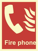FIRE PHONE - ETTERLYSENDE PVC SKILT