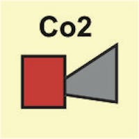 CO2 HORN - ETTERLYSENDE PVC SKILT