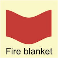 FIRE BLANKET - ETTERLYSENDE PVC SKILT