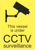 CCTV SURVEILLANCE - ETTERLYSENDE PVC SKILT