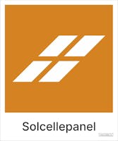 SOLCELLEPANEL - 125x150mm