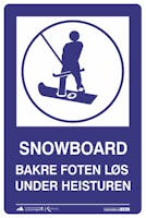SNOWBOARD FOR KROK - ALUMINIUMKOMPOSITT SKILT