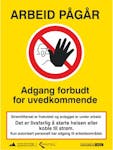 ADGANG FORBUDT FOR UVEDKOMMENDE, ALPINT