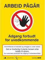 ADGANG FORBUDT FOR UVEDKOMMENDE, ALPINT