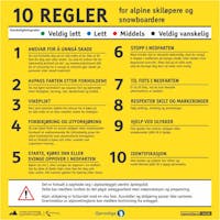 10 REGLER BOKMÅL - ALUMINIUM KOMPOSITT SKILT