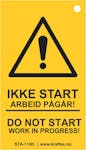 Ikke start-Do not start GUL 70x40 m/Magnet