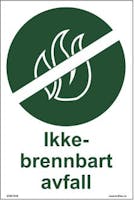 IKKE-BRENNBART AVFALL - SELVKLEBENDE FOLIE