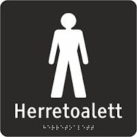 TAKTIL HERRETOALETT - ADA AKRYLPLATER