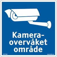 KAMERAOVERVÅKET - SKILT