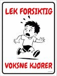 LEK FORSIKTIG - VOKSNE KJØRER - GOD